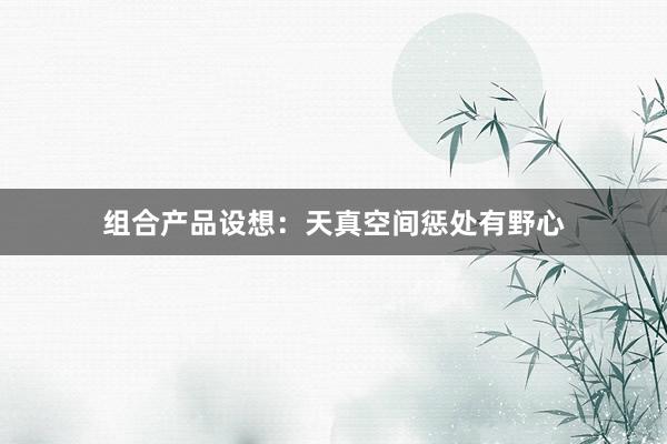 组合产品设想：天真空间惩处有野心